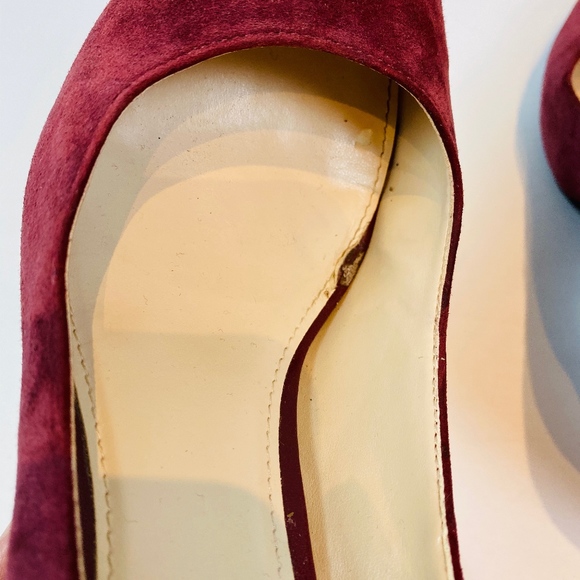 Cole Haan Alanna II Burgundy Suede Chunky Pumps - Picture 8 of 8